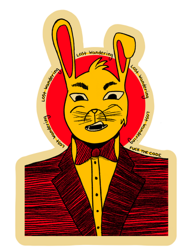 LW Sticker Bear (The Wandering Rabbit) Sticker