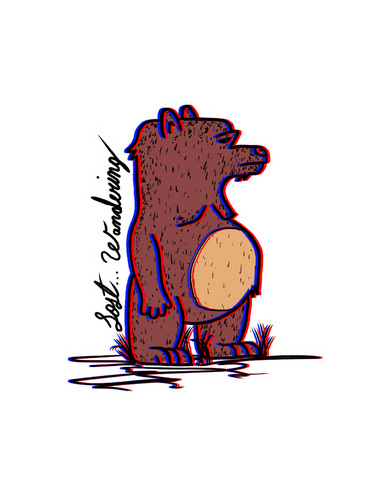 Bunny (The Wandering Bear) Sticker